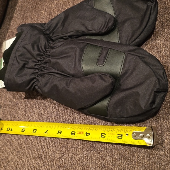 ISOTONER BRAND WOMEN'S BLACK MITTENS SIZE L/XL - Picture 6 of 7